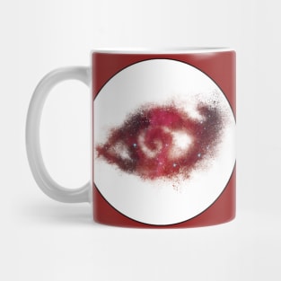 Shadowhunters rune / The mortal instruments - galaxy eye rune sand explosion (red galaxy) - Mundane gift idea Mug